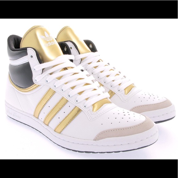 adidas Shoes - Adidas Top Ten Hi Sleek in Gold